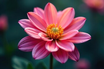 Fototapeta premium Abstract late-blooming flower, intricate detail, botany, intricate, late bloom