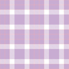 Mellow soft pink Seamless Tartan with Light lilac accents Textile Design