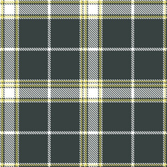 Plaid pattern seamless. Deep white & Warm charcoal grey Tartan Textile Design. 
