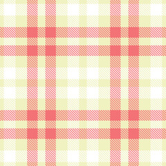 Pale ivory and Sandy white Seamless Tartan Textile Design