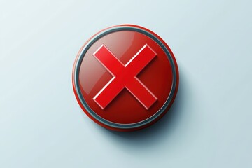 Obraz premium Creative graphic design featuring a bold red X symbol for advertising purposes