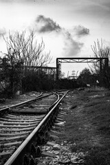railway in the morning