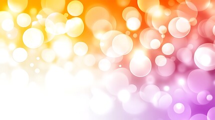 Obraz premium Colorful blurred background features glowing light circles of varying sizes