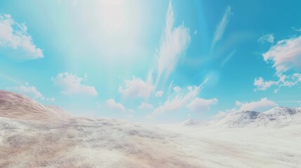 Vast desert dunes under bright blue sky featuring rich textures and warm tones perfect for travel adventure and eco conscious branding projects