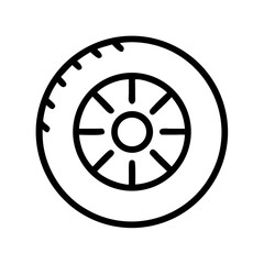 Obraz premium Spare Wheel Illustration on White Background 