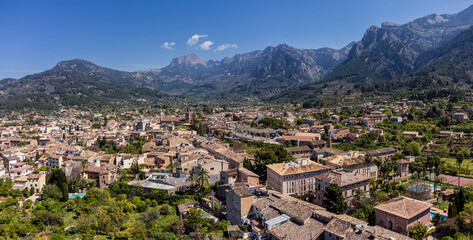 Fototapeta premium Sóller, Natural area of the Serra de Tramuntana., Mallorca, Balearic Islands, Spain