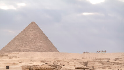 Egypt, Giza, Pyramids, Sphinx