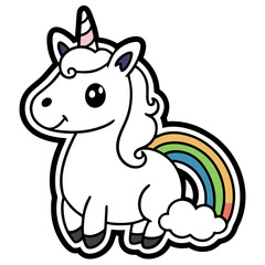 coloring page Unicorn