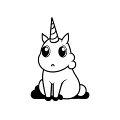 unicorn with droopy ears