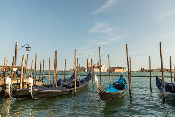 Naklejka premium gondolas in Venice