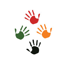 Obraz premium Juneteenth Independence Day. Hands for day of freedom and emancipation