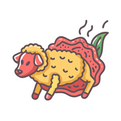  Digital Art of Balochi Lamb Sajji