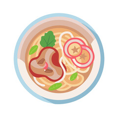  Beef Pho Illustration