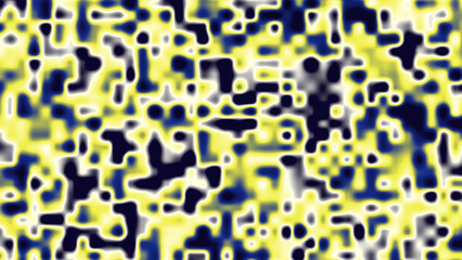 Abstract Texture with Yellow and Dark Blue Organic Patterns