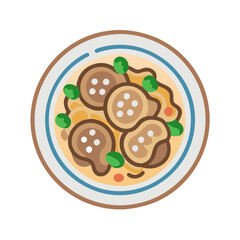  Illustration of Beef Stroganoff