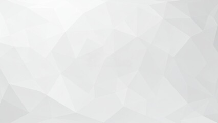 Minimalistic and abstract white polygon textured background featuring geometric shapes with a clean and modern design