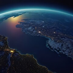 north america on the earth