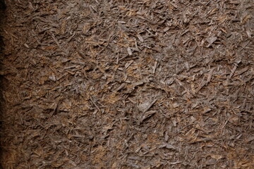 Close-Up Texture of Natural Brown Mulch for Garden and Landscape Use