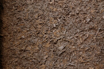 Natural Brown Mulch Texture for Garden Landscaping and Decoration