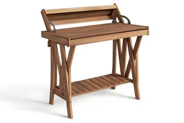 Foldable Potting Bench with a Weather-Resistant Work Surface