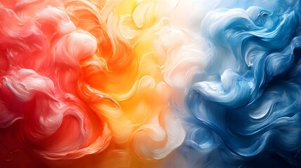 Fototapeta premium there are two colors of paint that are mixed together