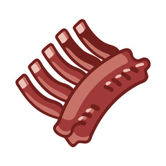  Delicious Wild Boar Ribs with Fresh Ingredients