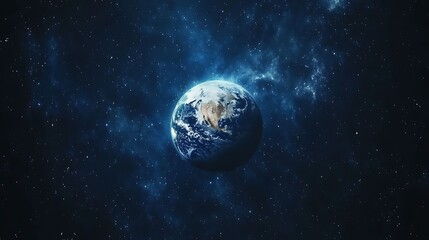 Earth, a pale blue dot, suspended in the vastness of space.