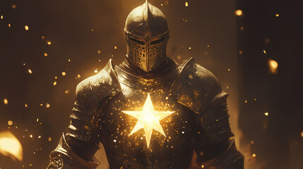 Fototapeta premium knight shining armor