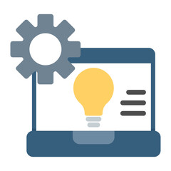 Colorful Flat Marketing Solution Icon