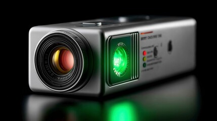 Captivating gadget showcasing sleek design and vibrant colors with intricate details under dramatic lighting Generative AI