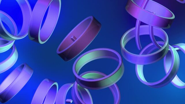 Dynamic seamless gradient background with geometric shapes. Ideal for titles, text, openers, and motion graphics. loop animation