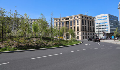 Naklejka premium La place de la Catalogne à Paris.