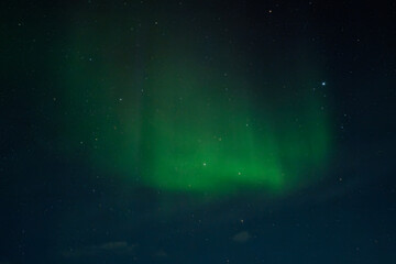The spectacular Northern Lights (Aurora Borealis) in winter over Yellowknife, Northwest Territories, Canada