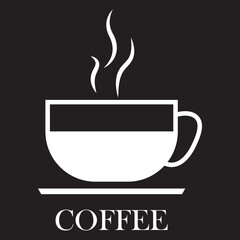 coffee cup icon vector isolated on white background. Coffee cup icon. Coffee vector icon. Tea