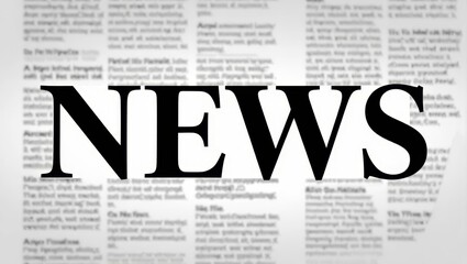 Obraz premium Abstract newspaper in a fluid shape.