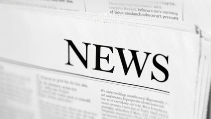 Obraz premium Abstract newspaper in a fluid shape.