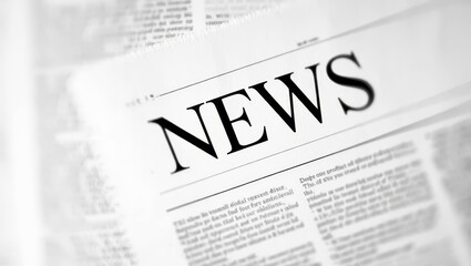 Obraz premium Abstract newspaper in a fluid shape.