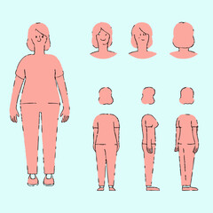 vector illustration of a man and woman