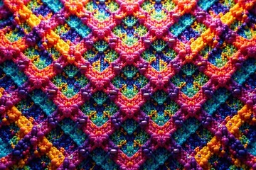 Geometric textile, intricately woven, endlessly repeating , element, backdrop, intricate