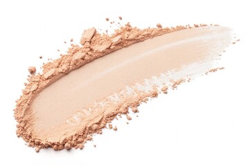 powder makeup stripes and brush, for the face