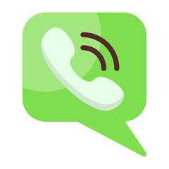 Audio Call Flat Icon