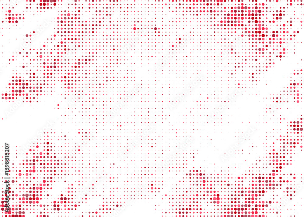 Poster abstract halftone colorful dots texture on a white background,multicolored dotted halftone