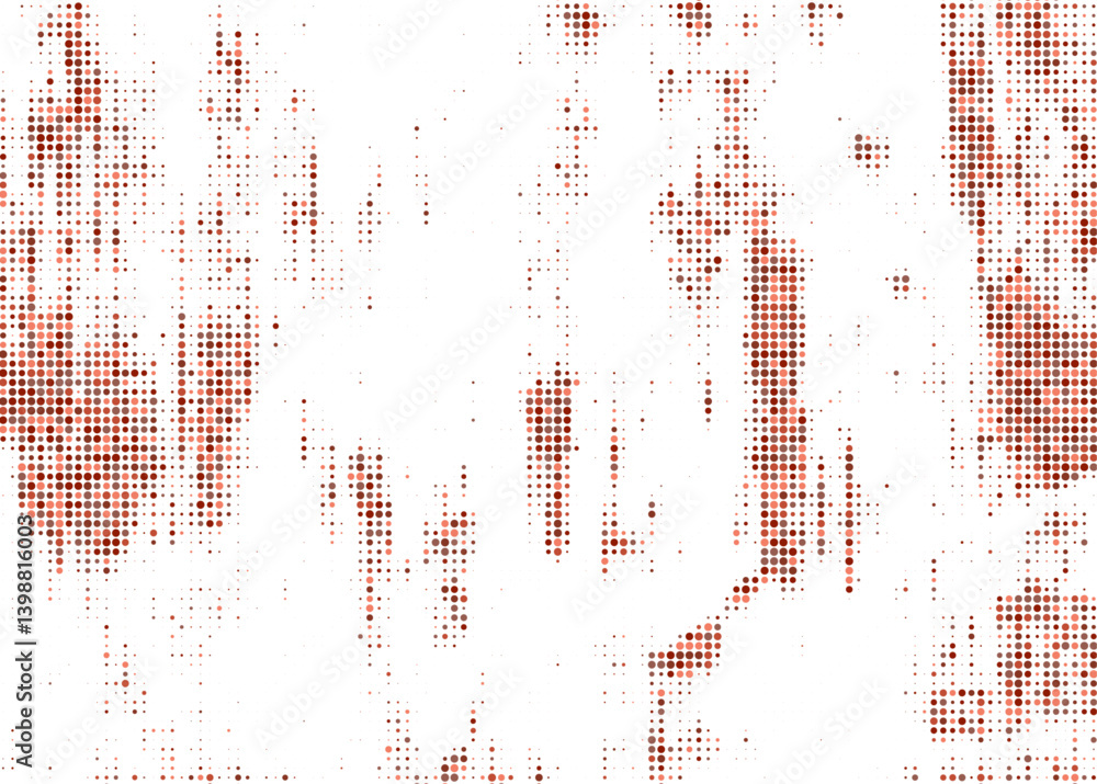 Poster abstract halftone colorful dots texture on a white background,multicolored dotted halftone