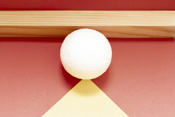 Still life with a plastic foam ball	