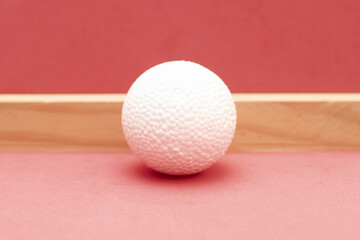 Still life with a plastic foam ball	