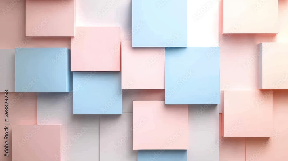 Aufkleber pastel square background abstract texture pattern design