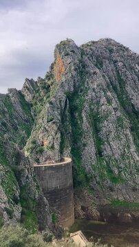 Hiking to Montejaque dam (Presa de Montejaque) and Hundidero cave (Cueva del Hundidero) in the province of Malaga, Andalusia, Spain