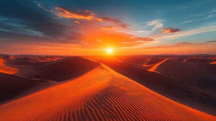 Desert landscape photography sunset sand dunes travel destination scenic beauty nature background wallpaper hd