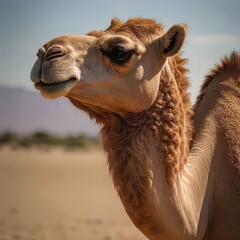 camel in the sahara