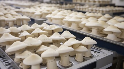Automated mushroom farming using AI controlled humidity light systems for optimal growth